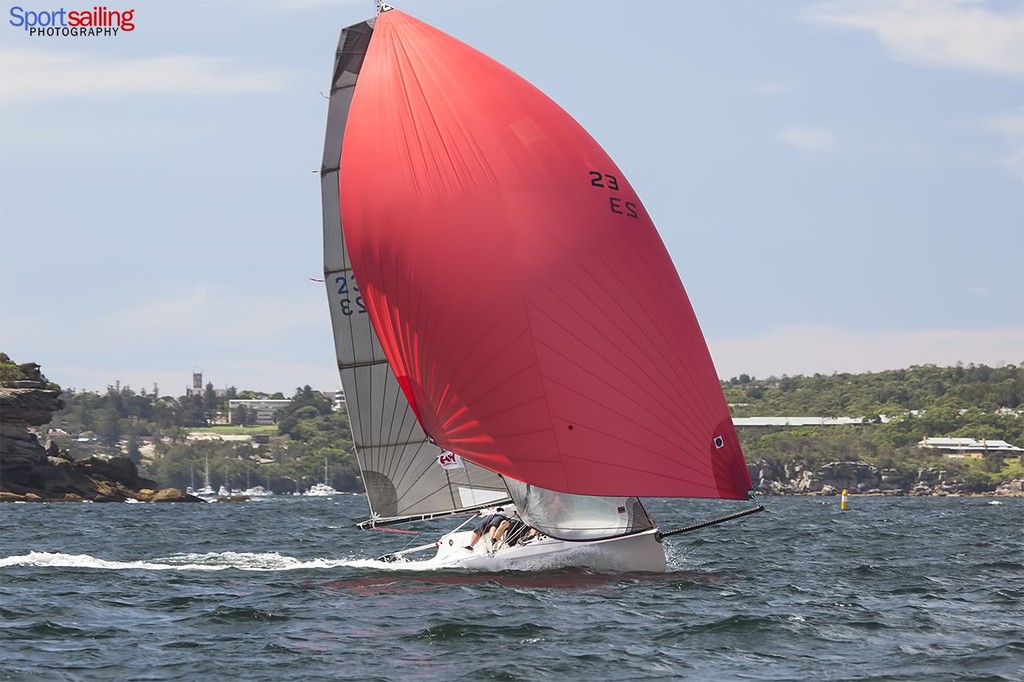 James Dwyer’s Emma Peel in the Sports Boats division  - Helly Hansen Sydney Harbour Regatta 2013  © Beth Morley - Sport Sailing Photography http://www.sportsailingphotography.com